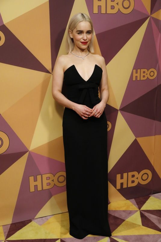 EMILIA CLARKE at HBO’s Golden Globe Awards After-party in Los Angeles 01/07/2018