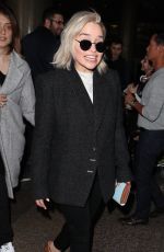 EMILIA CLARKE at LAX Airport in Los Angeles 01/02/2018