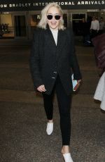 EMILIA CLARKE at LAX Airport in Los Angeles 01/02/2018