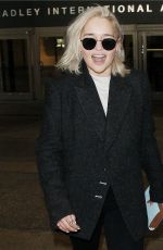 EMILIA CLARKE at LAX Airport in Los Angeles 01/02/2018