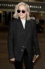 EMILIA CLARKE at LAX Airport in Los Angeles 01/02/2018