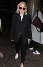 EMILIA CLARKE at LAX Airport in Los Angeles 01/02/2018