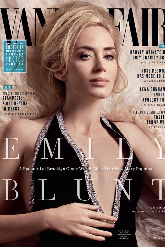 EMILY BLUNT in Vanity Fair Magazine, February 2018