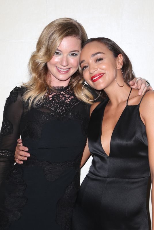 EMILY VANCAMP and ASHLEY MADEKWE at 75th Annual Golden Globe Awards in Beverly Hills 01/07/2018