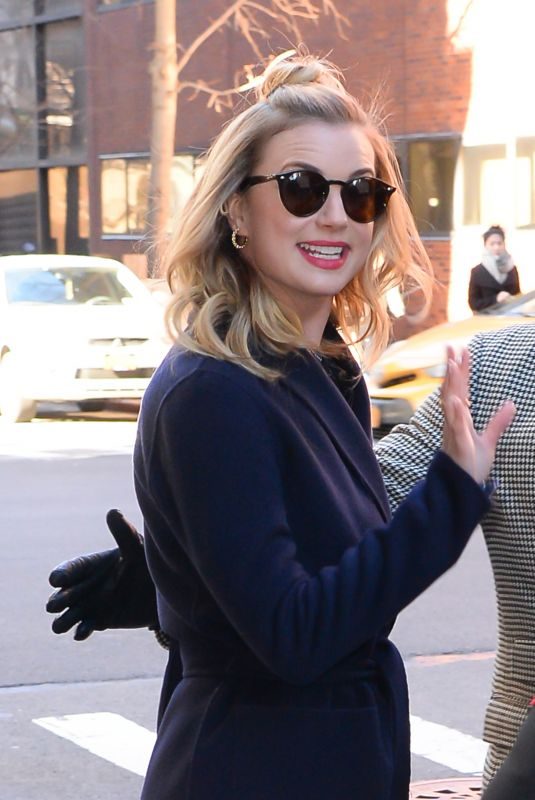 EMILY VANCAMP Arrives at AOL Build in New York 01/25/2018