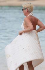 EMMA FORBES at a Beach in Barbados 01/02/2018