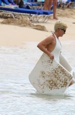 EMMA FORBES at a Beach in Barbados 01/02/2018