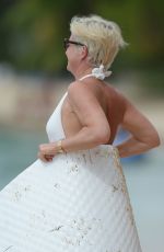 EMMA FORBES at a Beach in Barbados 01/02/2018