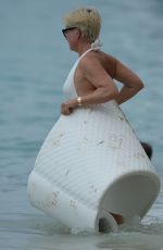 EMMA FORBES at a Beach in Barbados 01/02/2018