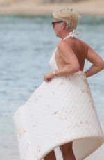 EMMA FORBES at a Beach in Barbados 01/02/2018