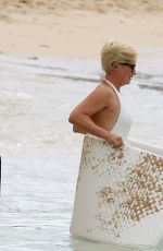 EMMA FORBES at a Beach in Barbados 01/02/2018
