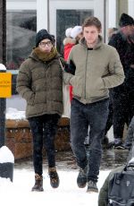 EMMA ROBERTS and Evan Peters at Sundance Film Festivak in Park CIty 01/20/2018