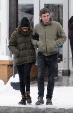 EMMA ROBERTS and Evan Peters at Sundance Film Festivak in Park CIty 01/20/2018