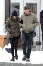 EMMA ROBERTS and Evan Peters at Sundance Film Festivak in Park CIty 01/20/2018
