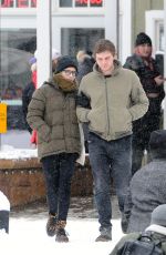 EMMA ROBERTS and Evan Peters at Sundance Film Festivak in Park CIty 01/20/2018