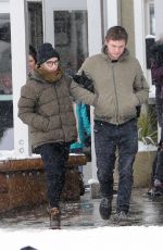 EMMA ROBERTS and Evan Peters at Sundance Film Festivak in Park CIty 01/20/2018