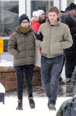 EMMA ROBERTS and Evan Peters at Sundance Film Festivak in Park CIty 01/20/2018