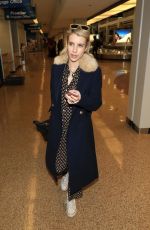 EMMA ROBERTS at Salt Lake City International Airport 01/18/2018