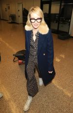 EMMA ROBERTS at Salt Lake City International Airport 01/18/2018