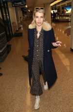 EMMA ROBERTS at Salt Lake City International Airport 01/18/2018