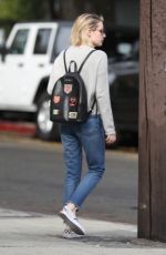 EMMA ROBERTS in Jeans Out Shopping in Los Angeles 01/30/2018