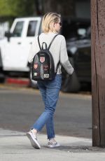EMMA ROBERTS in Jeans Out Shopping in Los Angeles 01/30/2018