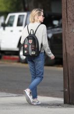 EMMA ROBERTS in Jeans Out Shopping in Los Angeles 01/30/2018