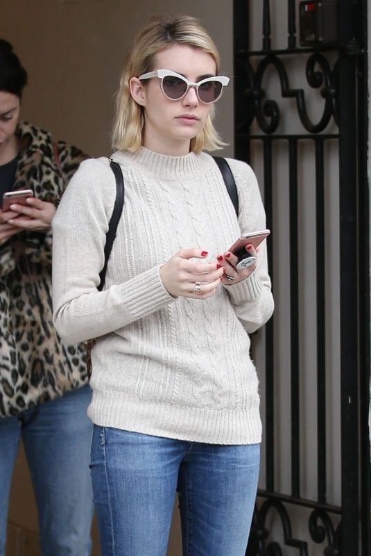 EMMA ROBERTS Out and About in Beverly Hills 01/09/2018