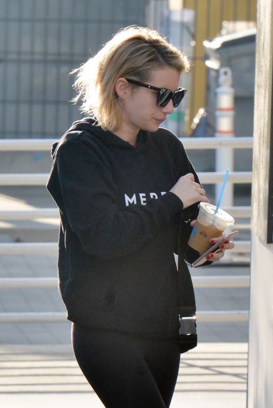 EMMA ROBERTS Out and About in Beverly Hills 01/11/2018