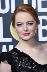 EMMA STONE at 75th Annual Golden Globe Awards in Beverly Hills 01/07/2018