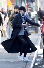 EMMA STONE Out in New York 01/25/2018