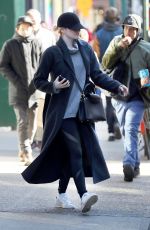 EMMA STONE Out in New York 01/25/2018