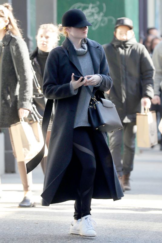 EMMA STONE Out in New York 01/25/2018