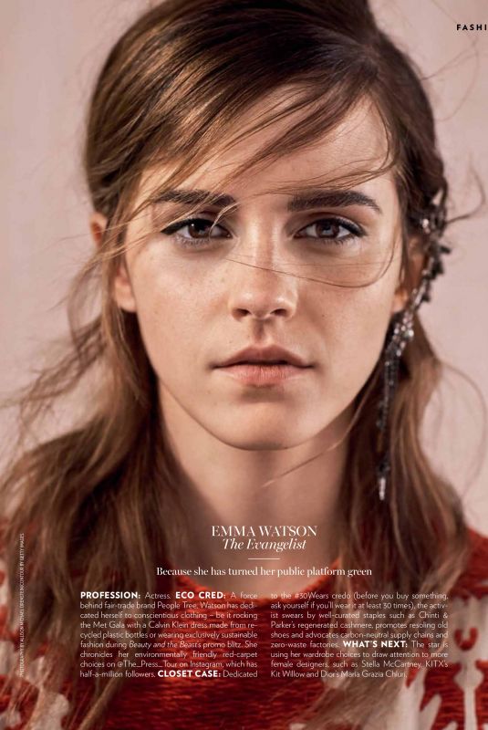 EMMA WATSON for Marie Claire Magazine, Australia February 2018