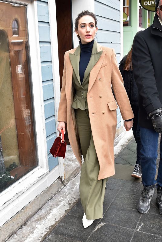 EMMY ROSSUM Out at Sundance Film Festival 01/22/2018