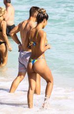 ERIKA WHEATON in Bikini at a Beach in Miami 01/12/2018