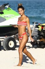ERIKA WHEATON in Bikini on the Beach in Miami 01/11/2018