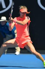 EUGENIE BOUCHARD at Australian Open Tennis Tournament in Melbourne 01/16/2018