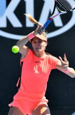 EUGENIE BOUCHARD at Australian Open Tennis Tournament in Melbourne 01/16/2018