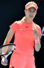 EUGENIE BOUCHARD at Australian Open Tennis Tournament in Melbourne 01/16/2018