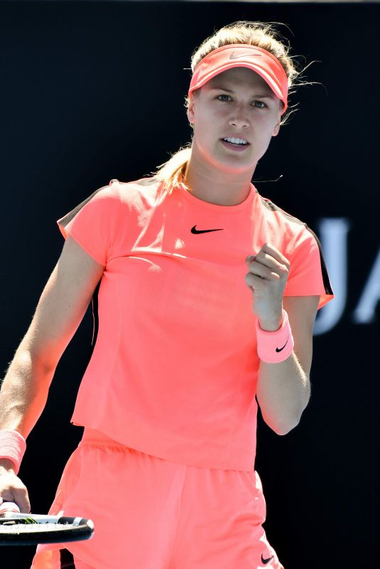 EUGENIE BOUCHARD at Australian Open Tennis Tournament in Melbourne 01/16/2018