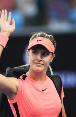EUGENIE BOUCHARD at Australian Open Tennis Tournament in Melbourne 01/189/2018