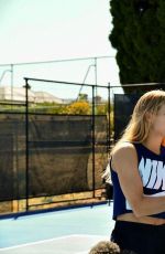 EUGENIE BOUCHARD at Hobart Hit with George Bailey in Hobart 01/07/2018