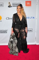 FAITH EVANS at Clive Davis and Recording Academy Pre-Grammy Gala in New York 01/27/2018