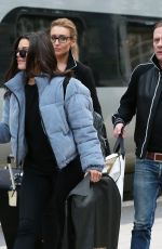 FAYE BROOKES and CATHERINE TYLDESLEY Arrives Back to Manchester 01/24/2018