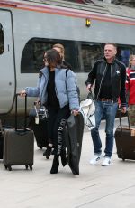 FAYE BROOKES and CATHERINE TYLDESLEY Arrives Back to Manchester 01/24/2018