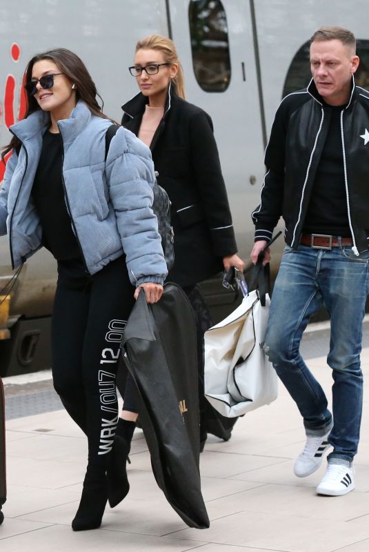 FAYE BROOKES and CATHERINE TYLDESLEY Arrives Back to Manchester 01/24/2018