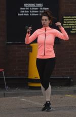 FERNE MCCANN Heading to a Gym in Essex 01/08/2018