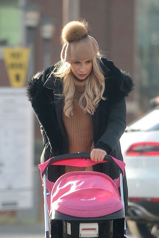 FERNE MCCANN Show Her New Hair Color Out in Essex 01/26/2018