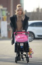 FERNE MCCANN Show Her New Hair Color Out in Essex 01/26/2018